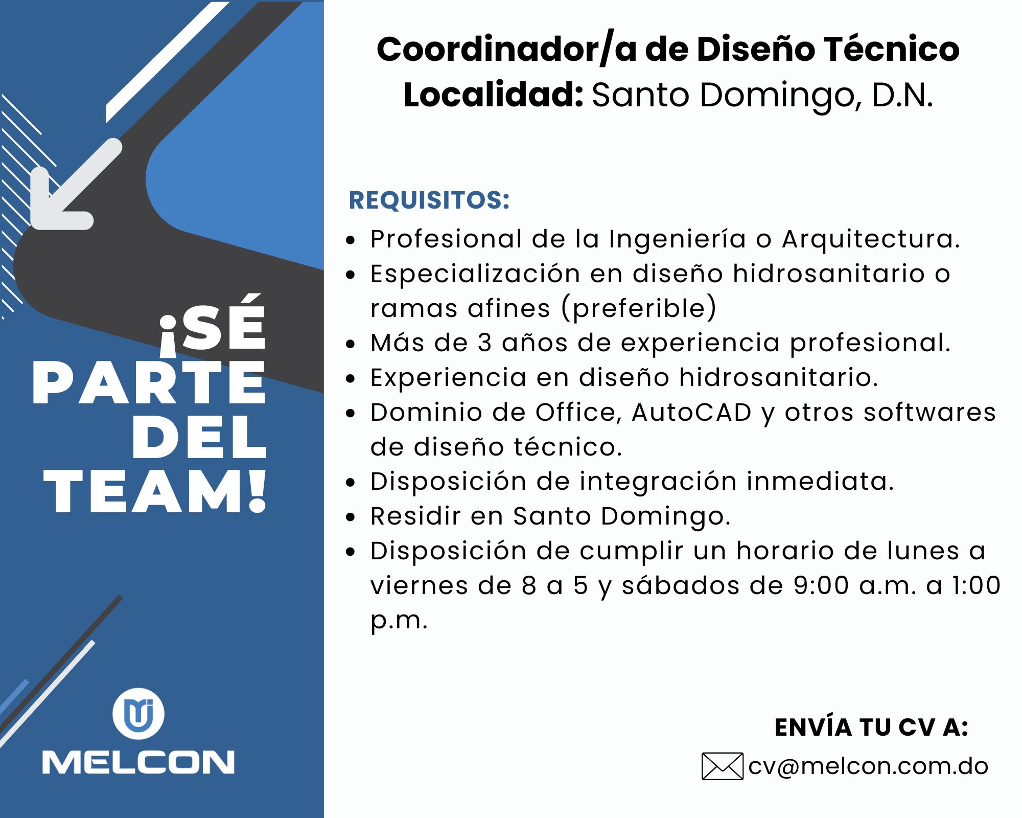 Coordinador de Diseño Técnico