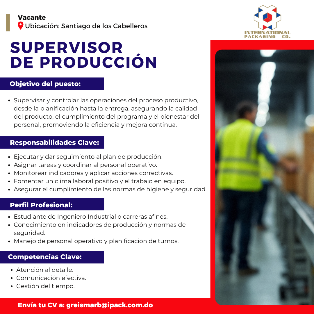 Supervisor de Producción