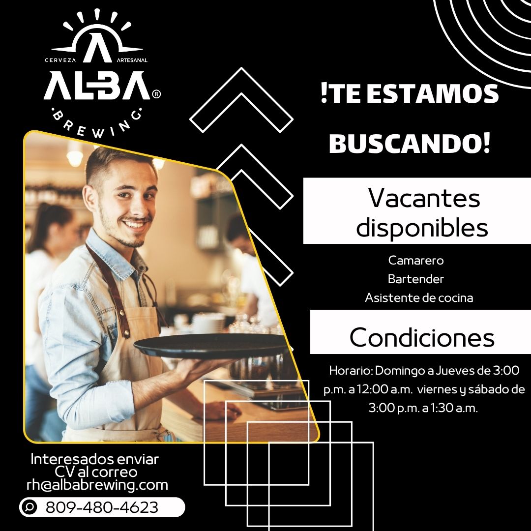 Asistente de Cocina-Bartender-Servicio al Cliente
