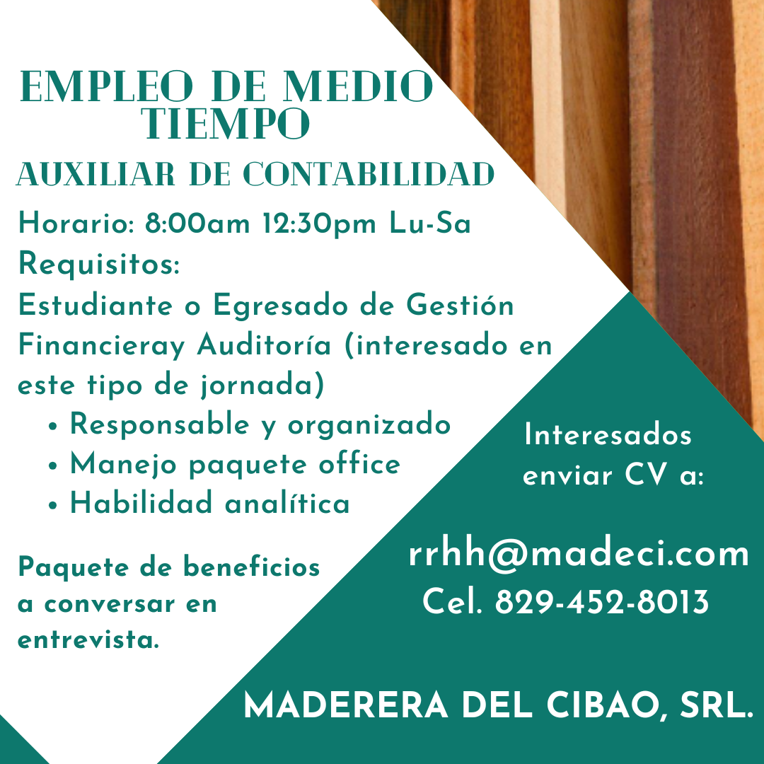 Auxiliar de Contabilidad
