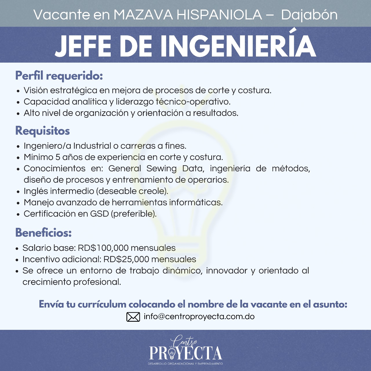 Jefe de Ingeniería
