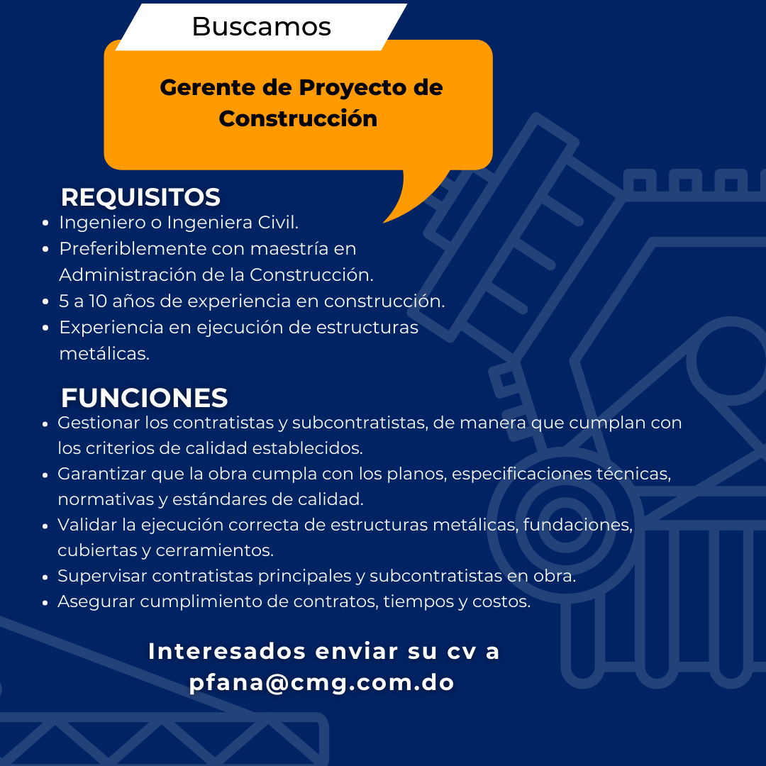 Gerente de Proyectos de Construcción
